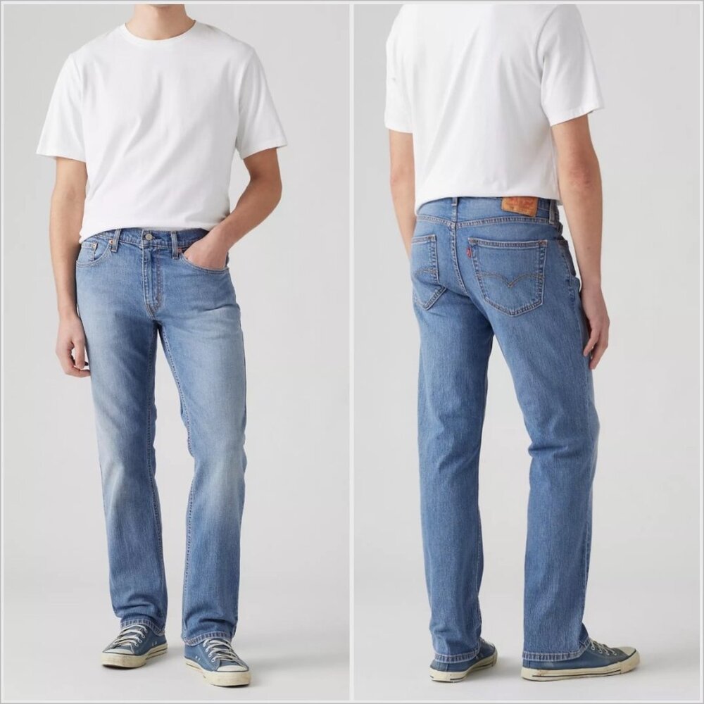 Levi’s 559 Men’s Relaxed Straight Jeans Medium Wash 44x34 Y2K Style NWT